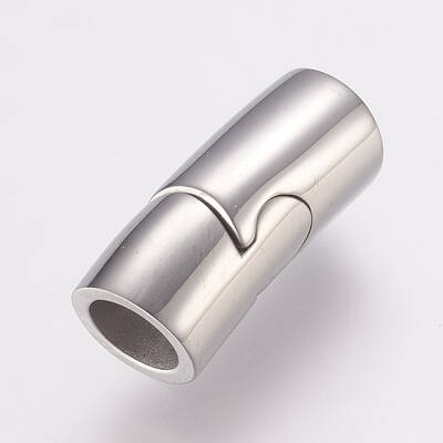 Tarnish Resistant 304 Stainless Steel Magnetic Clasps with Glue-in Ends