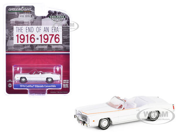 1976 Cadillac Eldorado Convertible White with Red and Blue Stripes \