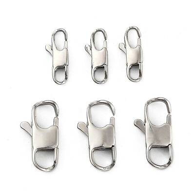 Tarnish Resistant 304 Stainless Steel Lobster Claw Clasps
