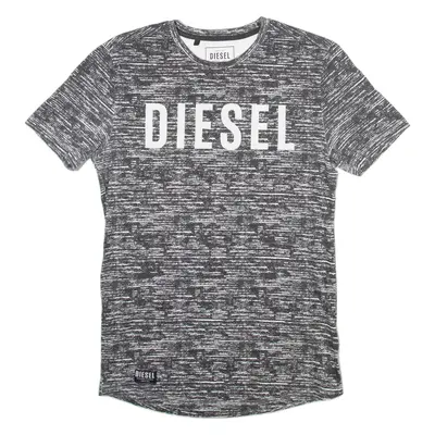 DIESEL Mens T-Shirt Grey Crew Neck XS