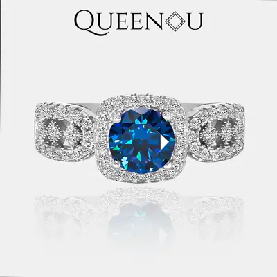 【#290】1CT SYNTHETIC MOISSANITE RING – Stunning Wedding, Engagement, or Anniversary Gift for Women. Timeless and Fashion...