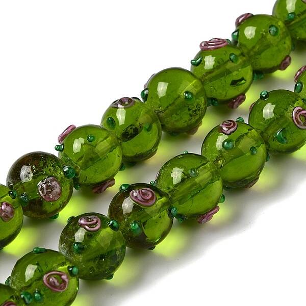 Handmade Bumpy Lampwork Beads Strands