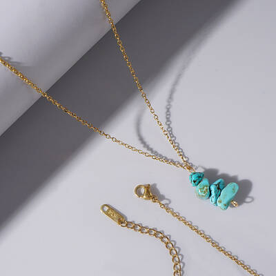 Half Gemstone Necklaces for Bestie
