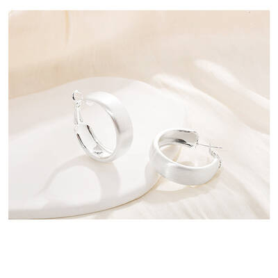 Brass Ring Hoop Earrings for Women