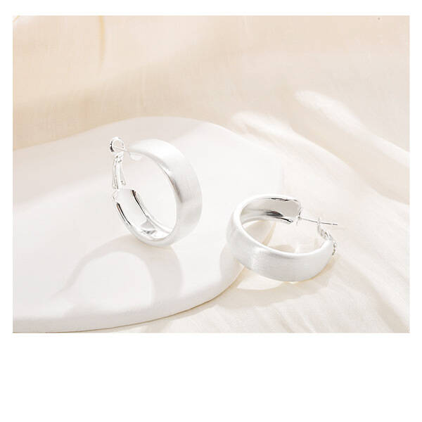 Brass Ring Hoop Earrings for Women
