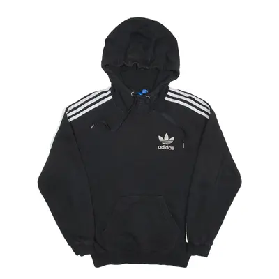 ADIDAS Hoodie Black Pullover Womens UK 8