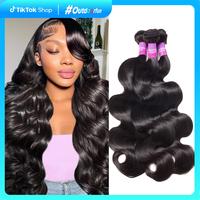 Recool Hair Body Wave/Straight/ Deep Wave Bundles with 5x5 Closure 100% Brazilian Virgin Human Hair Sew in/Glue in