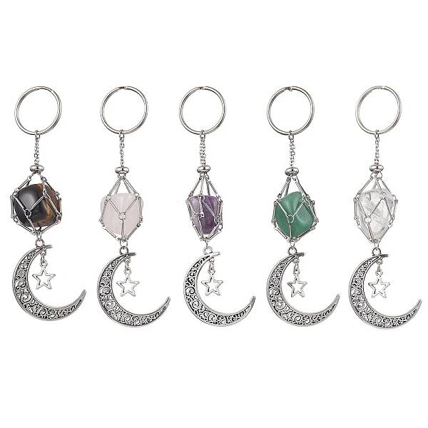 Nuggets Natural Gemstone Keychains