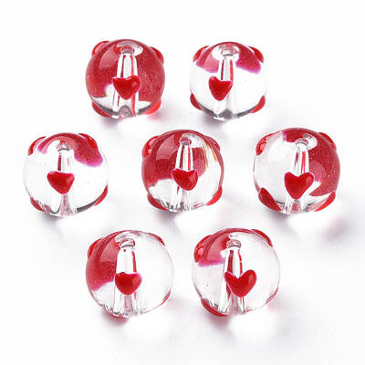 Transparent Glass Enamel Beads