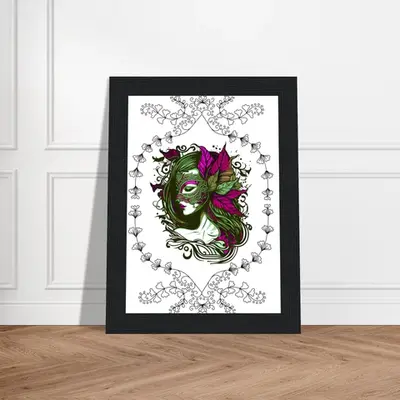 Masked Enchantment - Deluxe Framed Poster