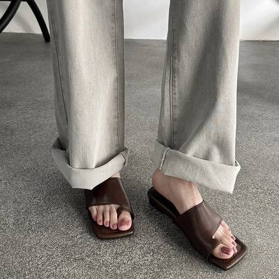 CHIKO Moledina Open Toe Block Heels Slides Sandals