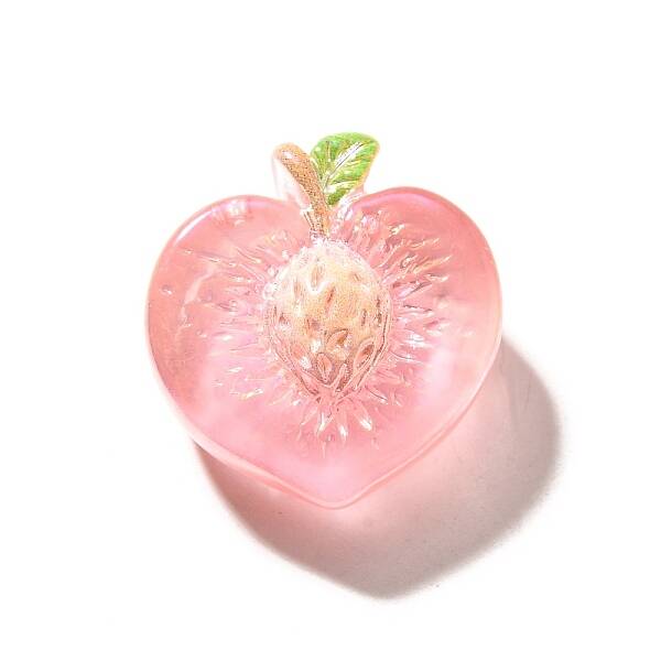 Electroplate UV Plating Opaque Fruit Resin Cabochons