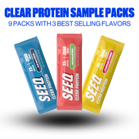 SEEQ Clear Protein Powder - Variety Sample Packs - 22 Grams of Clear Whey Protein Isolate Per Serving - Zero Sugar & 0 Grams ...