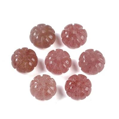Natural Strawberry Quartz Beads