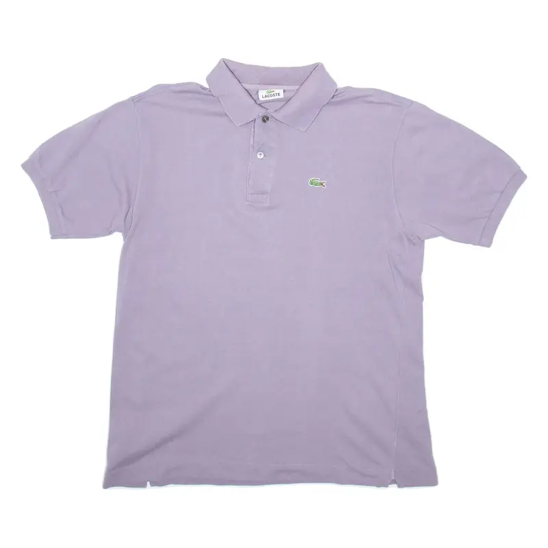 LACOSTE Mens Polo Shirt Purple M