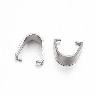 Non-Tarnish 304 Stainless Steel Snap on Bails