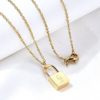 304 Stainless Steel Rolo Chain Pendant Necklaces
