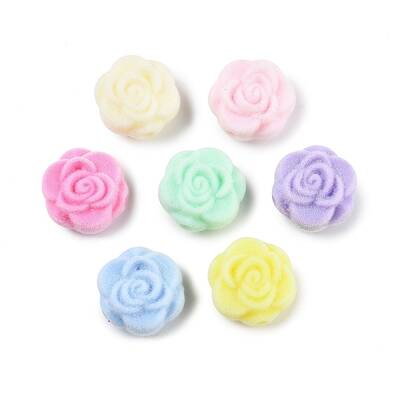 Flocky Opaque Resin Beads