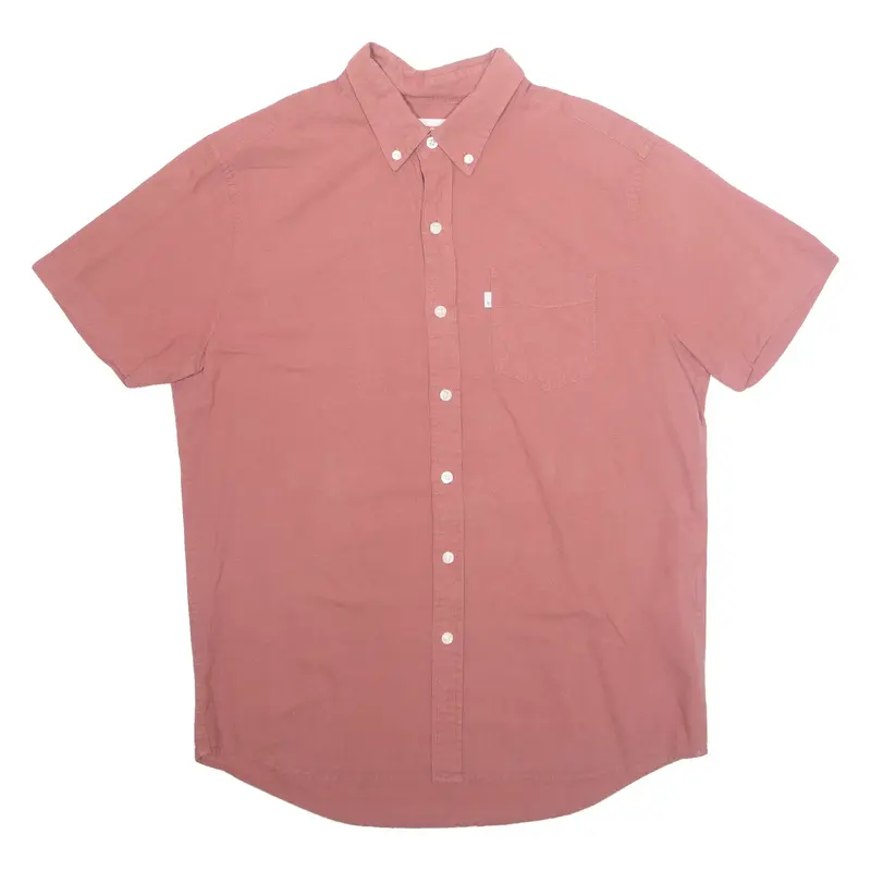 LEVI'S Mens Plain Shirt Red M