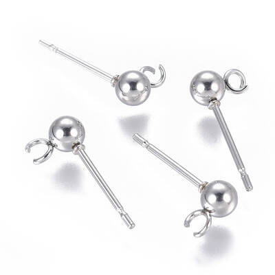 Non-Tarnish 304 Stainless Steel Ear Stud Components