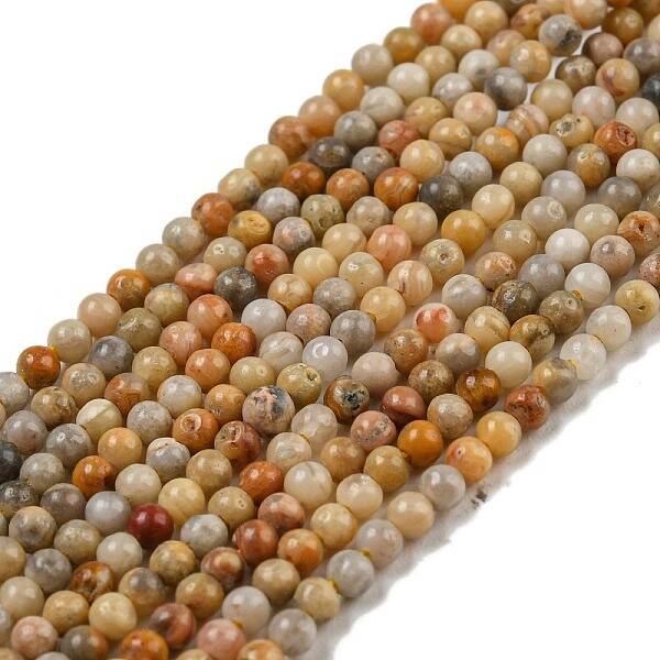 Natural Crazy Lace Agate Bead Strands