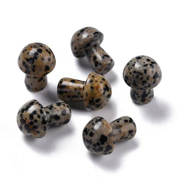 Natural Dalmatian Jasper Mushroom Gua Sha Stone