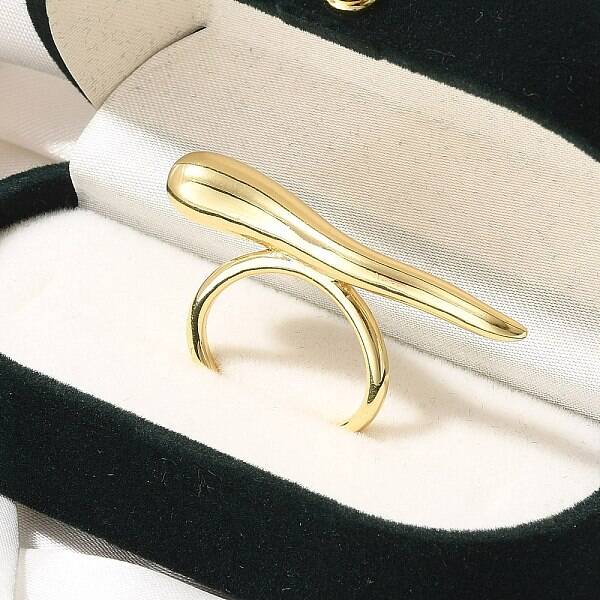 Rack Plating Brass Cuff Finger Rings for Women
