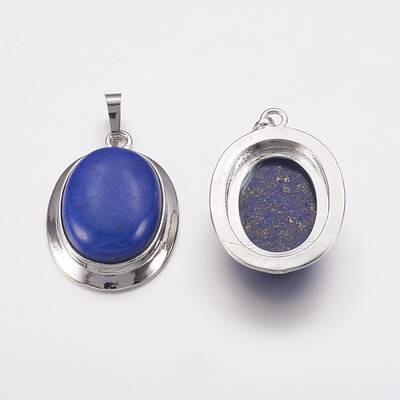Natural Dyed Lapis Lazuli Pendants
