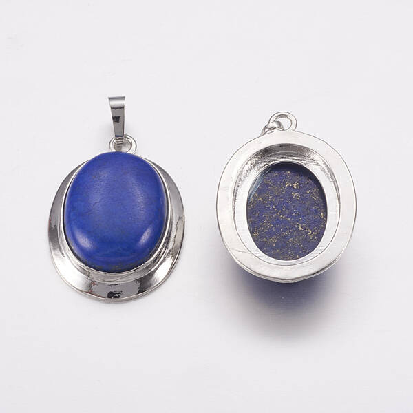 Natural Dyed Lapis Lazuli Pendants