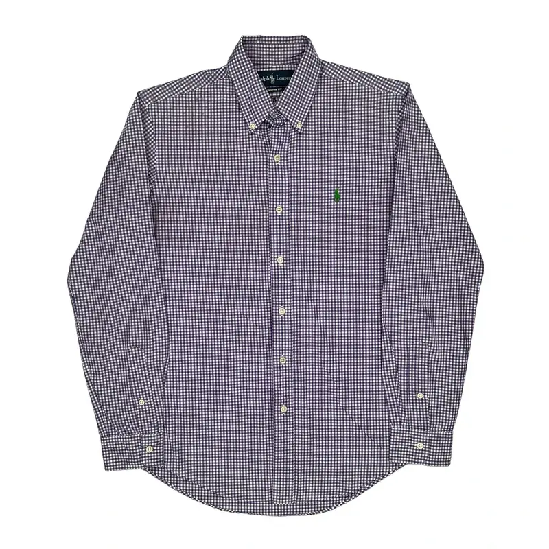 Ralph Lauren Checked Shirt - Small Blue Cotton