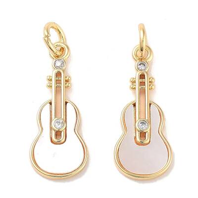 Brass Micro Pave Clear Cubic Zirconia Pendants