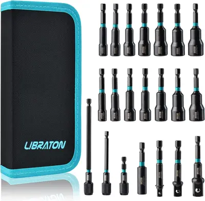 Y, Libraton 21PCS Magnetic Nut Driver Set, Impact Drill Driver Bit Set 1/4\