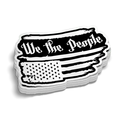 We The People Hard Hat Decal