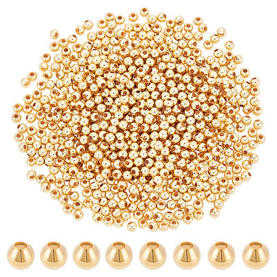 Brass Round Spacer Beads