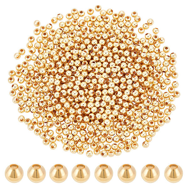 Brass Round Spacer Beads
