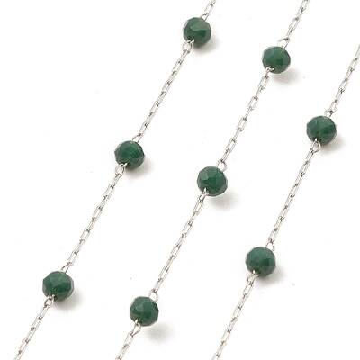 Glass Round Beaded Chains
