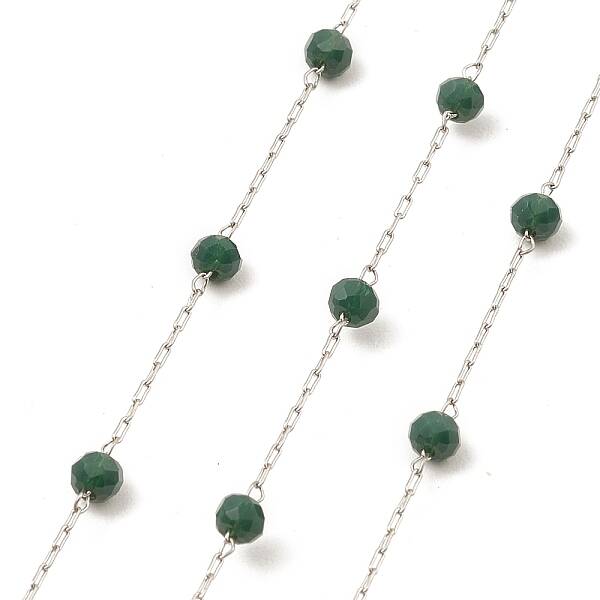Glass Round Beaded Chains