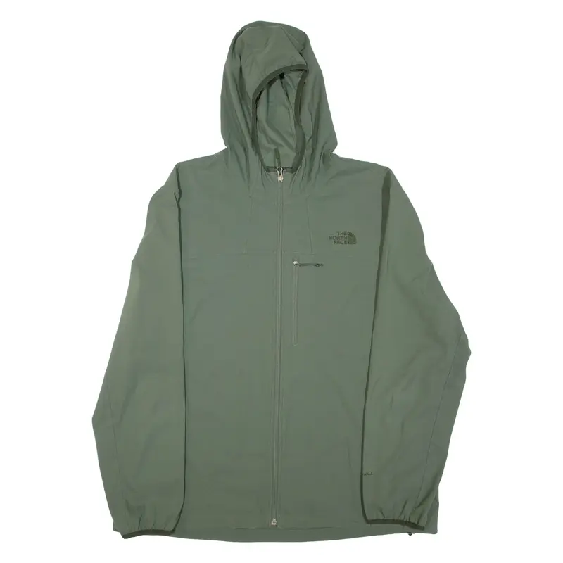 THE NORTH FACE Lightweight Mens Jacket Green Hooded 2XL