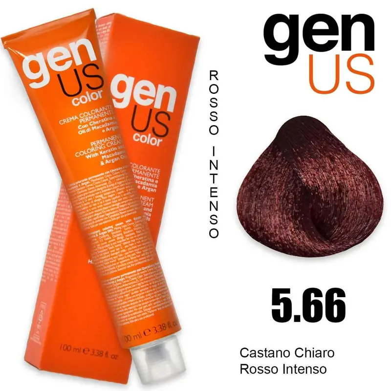 Crema Colorante Permanente Genus 100 Ml 5.66