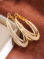 14k Gold Hoop Earrings, Fashionable Jewelry for Women & Girls, Trendy All-match & Exquisite Jewelry for Birthday Gift