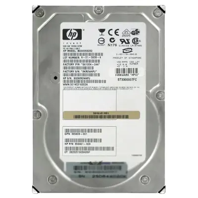 365609-001 HP 300GB 2Gb/s Fibre Channel 10000 3.5-inch Hard Drive