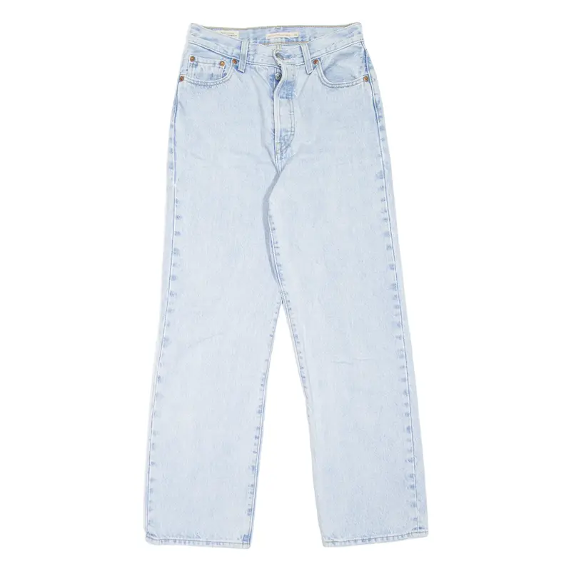 LEVI'S Ribcage Premium Womens Jeans Blue Relaxed Straight W26 L28