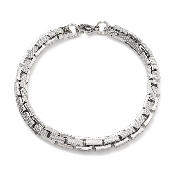 304 Stainless Steel Boston Link Chain Bracelets