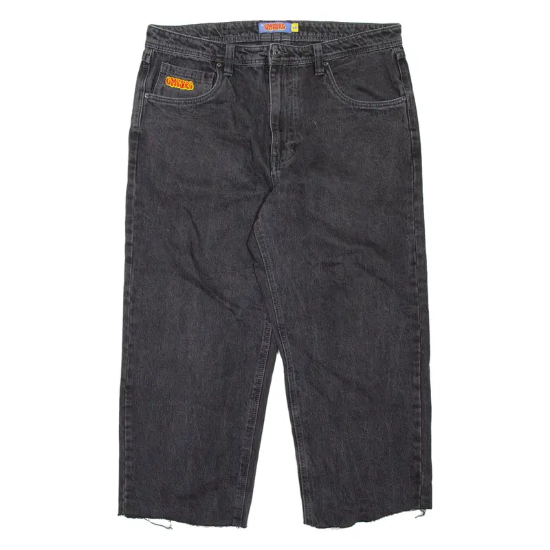 EMPYRE Mens Jeans Black Relaxed Skinny W36 L24