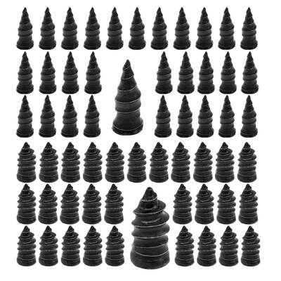 60PCS Tire Repair Rubber Nails Kit with 2 Sizes for Car/Motorcycle/Truck/Tractor, Fast Self-service Screw Rubber Nail Va