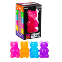 Schylling NeeDoh Gummy Bear - Sensory Fidget Toy - 3.5 Inches Tall - Squeeze, Pull, Smush - Four Assorted Colors - One Random...