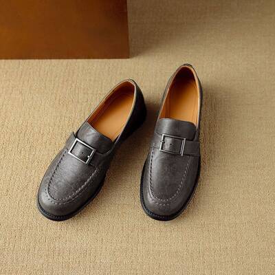 CHIKO Bender Round Toe Block Heels Loafers Shoes