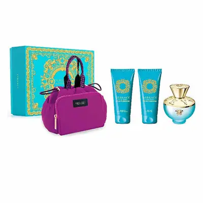 Versace Dylan Turquoise - EDT 100 ml + perfumed body gel 100 ml + shower gel 100 ml + cosmetic bag