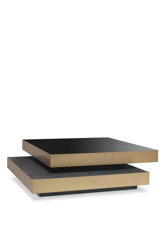 Brass Stacked Coffee Table | Eichholtz Shelton