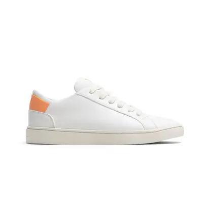 Men's Lace Up | White-Crush Orange | Size: 11.5